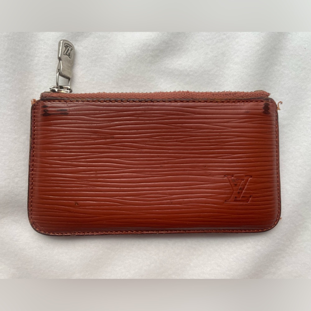 Louis Vuitton Brown Epi Key & Card holder